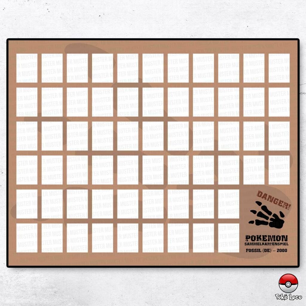 Pokemon TCG Sammelposter Fossil Produktfoto