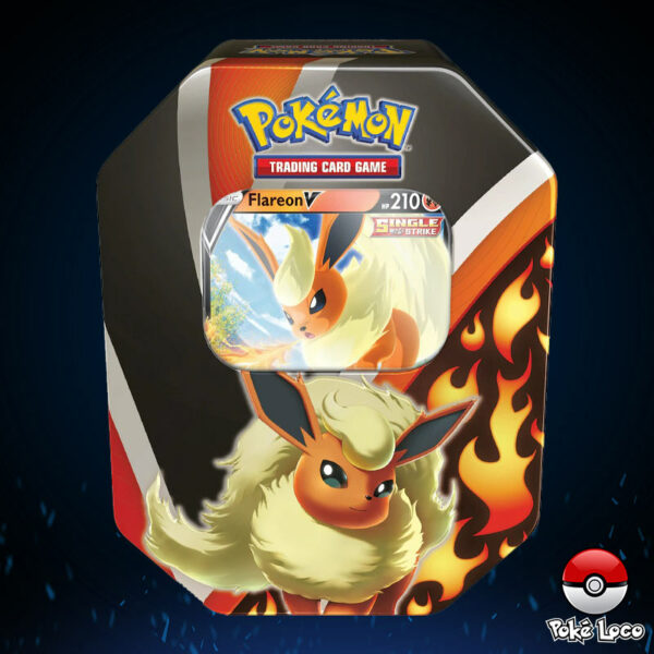 Pokémon Eevee Evolutions Tin Box – Flareon