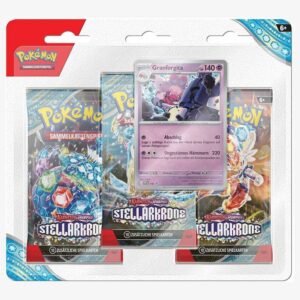 Pokémon Karmesin & Purpur Stellarkrone 3er Blister – DE