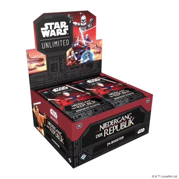 Star Wars Unlimited Niedergang der Republik Display – DE