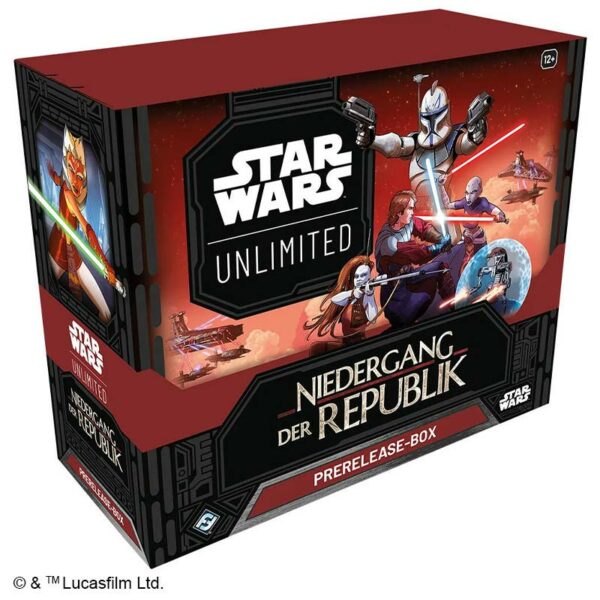 Star Wars Unlimited Niedergang der Republik Prerelease-Box – DE