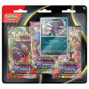 Pokémon Mega Evolution Phantasmal Flames 3er Blister – EN Weavile
