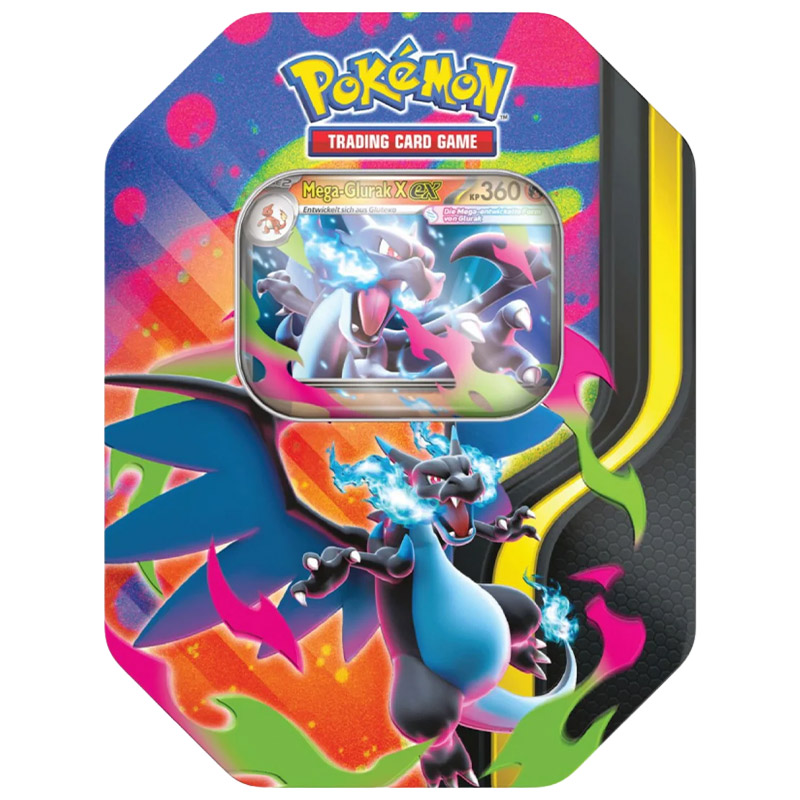 Pokémon Mega Glurak X EX Tin Box – Deutsch