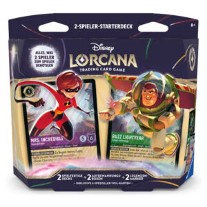 Disney Lorcana Unbekannte Wildnis Zwei-Spieler-Starterdeck – Deutsch