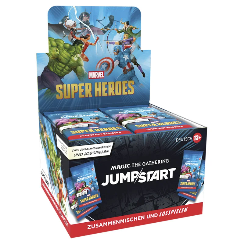Magic the Gathering Marvel Super Heroes Jumpstart Booster Display – Deutsch