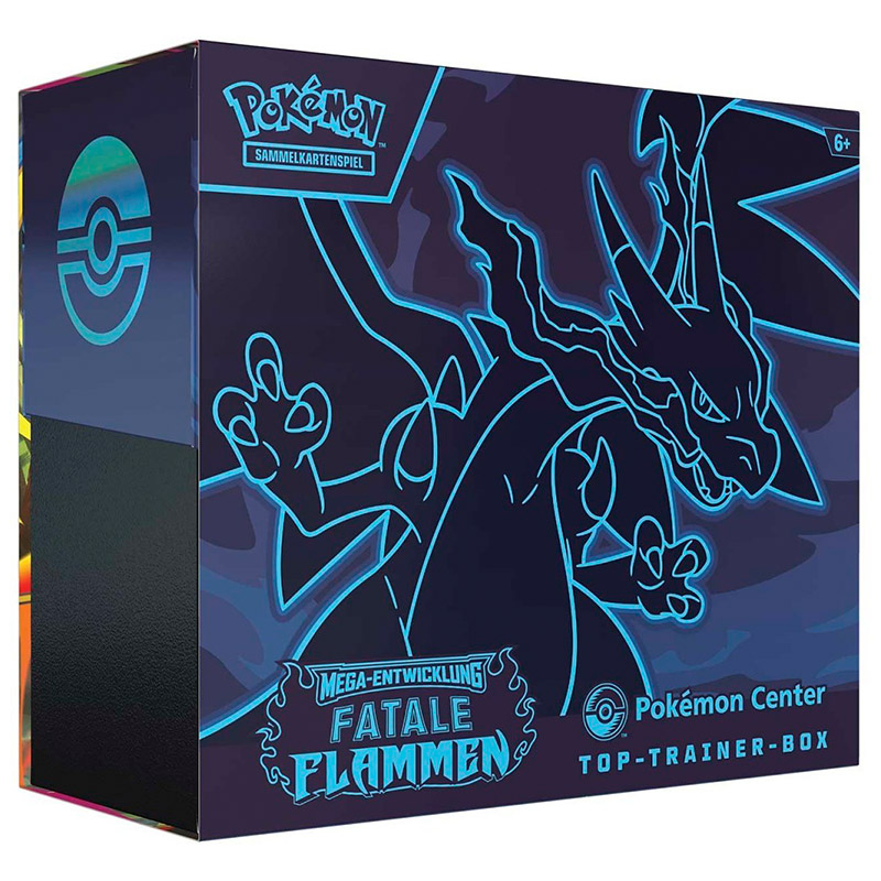 Pokémon Mega-Entwicklung Fatale Flammen Pokémon Center Top-Trainer-Box – TTB Deutsch